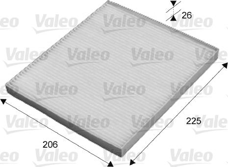 Valeo 715645 - Filtrs, Salona telpas gaiss www.autospares.lv