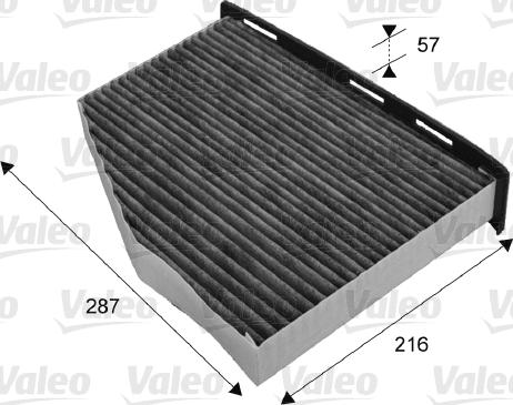 Valeo 715665 - Filter, interior air www.autospares.lv