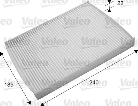 Valeo 715660 - Filtrs, Salona telpas gaiss www.autospares.lv