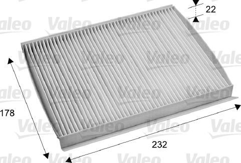 Valeo 715686 - Filter, interior air www.autospares.lv