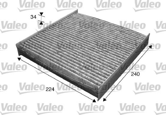 Valeo 715629 - Filtrs, Salona telpas gaiss www.autospares.lv