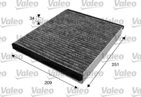 Valeo 715628 - Filter, interior air www.autospares.lv