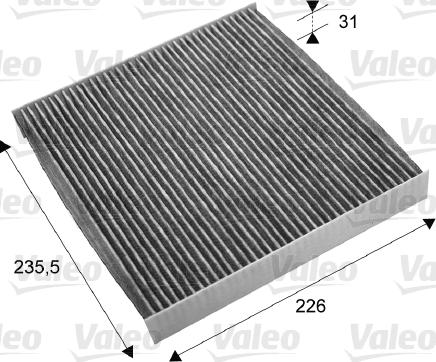 Valeo 715678 - Filtrs, Salona telpas gaiss www.autospares.lv