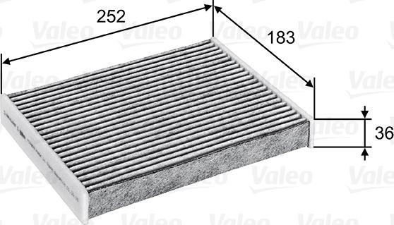 Valeo 715802 - Filtrs, Salona telpas gaiss www.autospares.lv