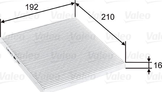 Valeo 715807 - Filtrs, Salona telpas gaiss www.autospares.lv