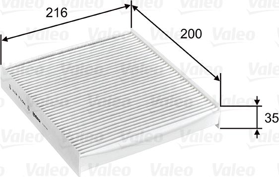 Valeo 715746 - Filtrs, Salona telpas gaiss www.autospares.lv