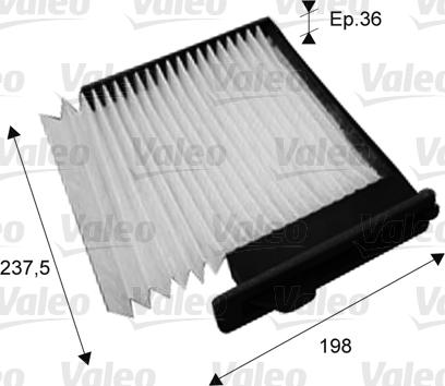 Valeo 715708 - Filtrs, Salona telpas gaiss www.autospares.lv