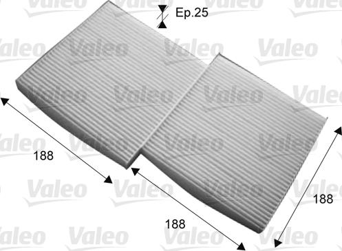 Valeo 715714 - Filtrs, Salona telpas gaiss autospares.lv