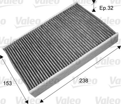 Valeo 715722 - Filtrs, Salona telpas gaiss www.autospares.lv