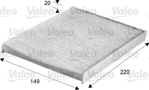 Valeo 716047 - Filter, interior air www.autospares.lv