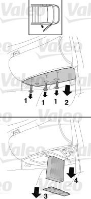 Valeo 716024 - Filtrs, Salona telpas gaiss www.autospares.lv