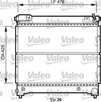 Valeo 734918 - Radiators, Motora dzesēšanas sistēma www.autospares.lv