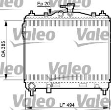 Valeo 734912 - Radiators, Motora dzesēšanas sistēma www.autospares.lv