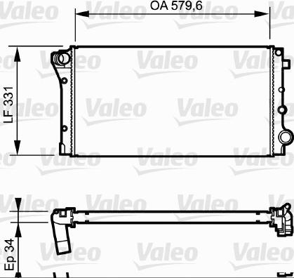 Valeo 734932 - Radiators, Motora dzesēšanas sistēma www.autospares.lv