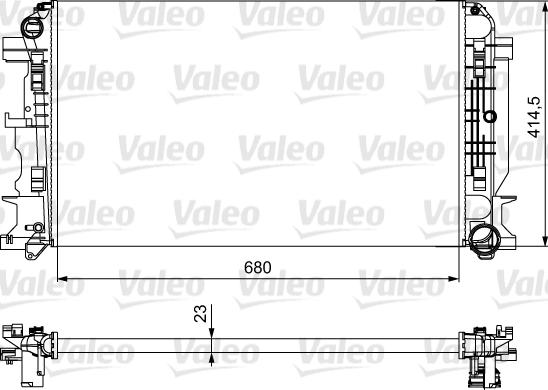 Valeo 734926 - Radiators, Motora dzesēšanas sistēma www.autospares.lv