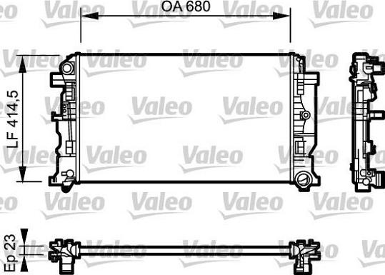 Valeo 734926 - Radiators, Motora dzesēšanas sistēma www.autospares.lv