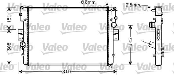 Valeo 734449 - Radiators, Motora dzesēšanas sistēma www.autospares.lv