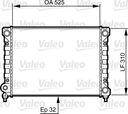 Valeo 734415 - Radiators, Motora dzesēšanas sistēma autospares.lv