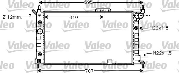 Valeo 734429 - Radiators, Motora dzesēšanas sistēma www.autospares.lv