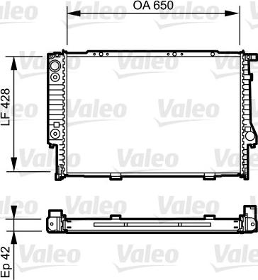 Valeo 734421 - Radiators, Motora dzesēšanas sistēma www.autospares.lv