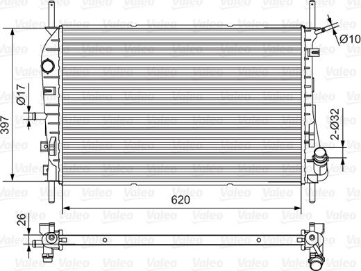 Valeo 734699 - Radiators, Motora dzesēšanas sistēma www.autospares.lv