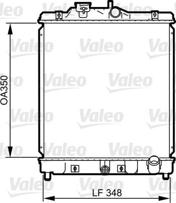 Valeo 734117 - Radiators, Motora dzesēšanas sistēma www.autospares.lv