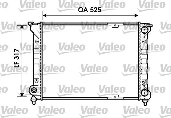 Valeo 734853 - Radiators, Motora dzesēšanas sistēma autospares.lv