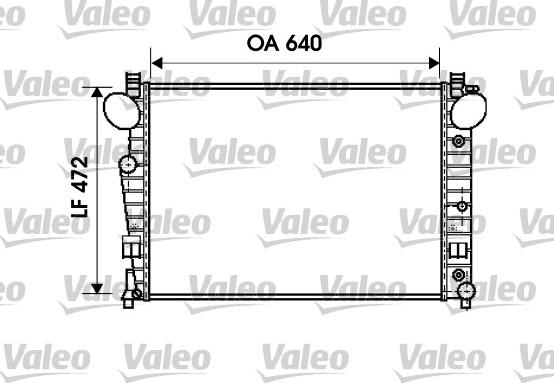 Valeo 734802 - Radiators, Motora dzesēšanas sistēma www.autospares.lv