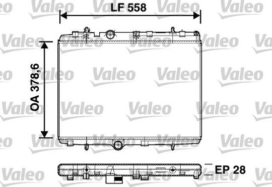 Valeo 734398 - Radiators, Motora dzesēšanas sistēma www.autospares.lv