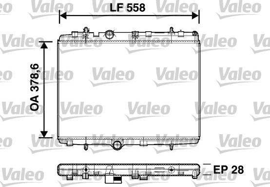 Valeo 734398 - Radiators, Motora dzesēšanas sistēma www.autospares.lv