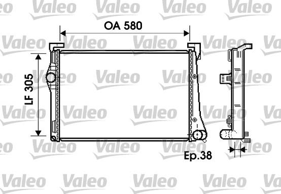 Valeo 734361 - Radiators, Motora dzesēšanas sistēma www.autospares.lv