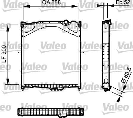 Valeo 734300 - Radiators, Motora dzesēšanas sistēma www.autospares.lv