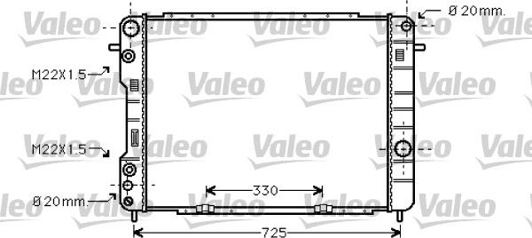 Valeo 734389 - Radiators, Motora dzesēšanas sistēma www.autospares.lv