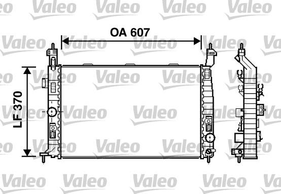 Valeo 734385 - Radiators, Motora dzesēšanas sistēma www.autospares.lv