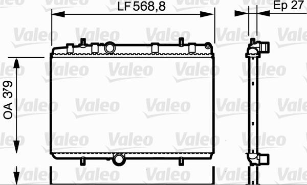 Valeo 734338 - Radiators, Motora dzesēšanas sistēma www.autospares.lv