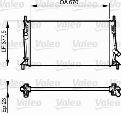 Valeo 734320 - Radiators, Motora dzesēšanas sistēma www.autospares.lv