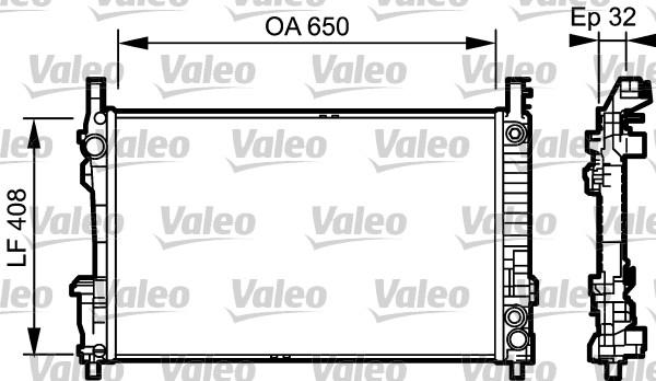 Valeo 734379 - Radiators, Motora dzesēšanas sistēma www.autospares.lv