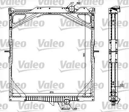 Valeo 734298 - Radiators, Motora dzesēšanas sistēma www.autospares.lv