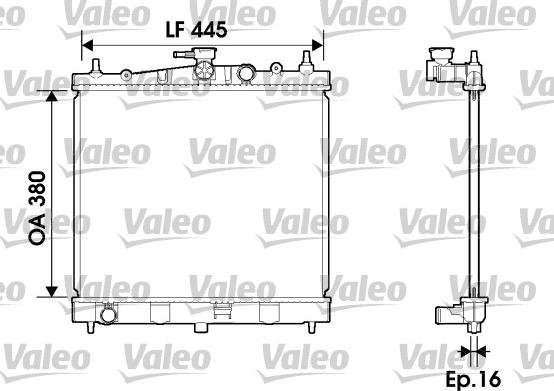 Valeo 734246 - Radiators, Motora dzesēšanas sistēma www.autospares.lv