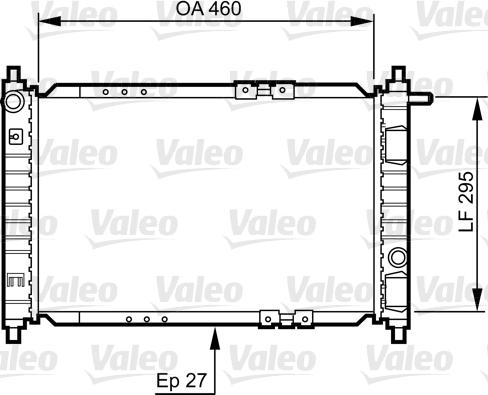 Valeo 734250 - Radiators, Motora dzesēšanas sistēma www.autospares.lv