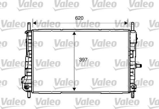 Valeo 734288 - Radiators, Motora dzesēšanas sistēma www.autospares.lv