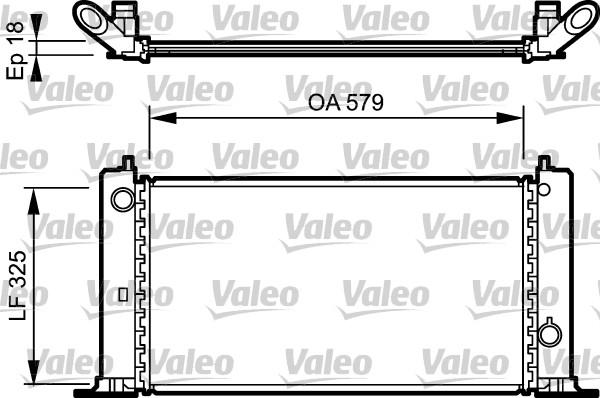 Valeo 734228 - Radiators, Motora dzesēšanas sistēma www.autospares.lv