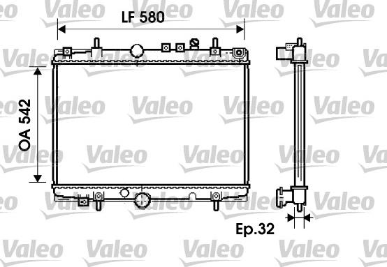 Valeo 734279 - Radiators, Motora dzesēšanas sistēma www.autospares.lv