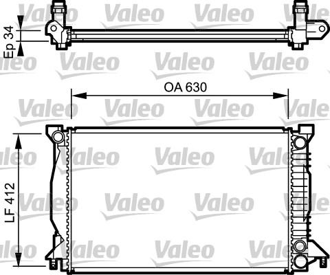 Valeo 734270 - Radiators, Motora dzesēšanas sistēma www.autospares.lv