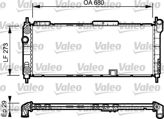 Valeo 734271 - Radiators, Motora dzesēšanas sistēma www.autospares.lv