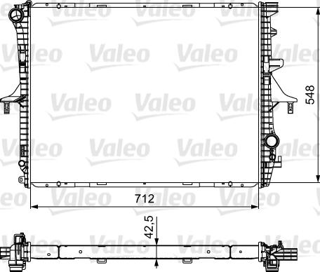 Valeo 734740 - Radiators, Motora dzesēšanas sistēma www.autospares.lv