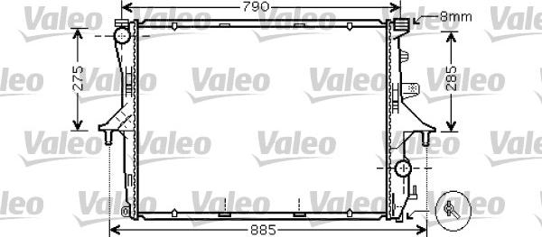 Valeo 734741 - Radiators, Motora dzesēšanas sistēma www.autospares.lv
