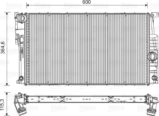 Valeo 735455 - Radiators, Motora dzesēšanas sistēma www.autospares.lv