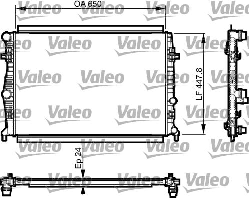 Valeo 735556 - Radiators, Motora dzesēšanas sistēma www.autospares.lv