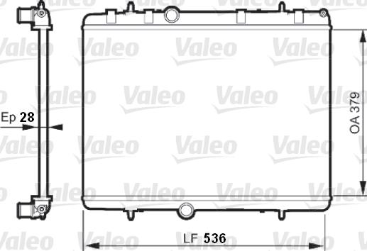 Valeo 735608 - Radiators, Motora dzesēšanas sistēma www.autospares.lv